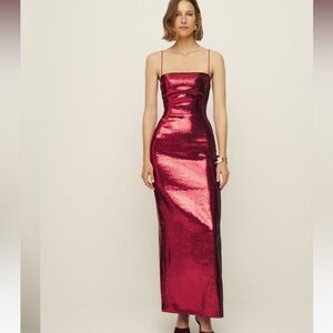 Ref Frankie dress in red sequin